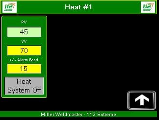 112 Extreme pantalla de control de calor por aire caliente