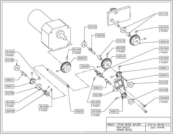 Triad-Part-Main Chasis Primary Drives