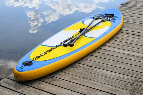 Producto termoplástico soldado con aire caliente kayak hinchable